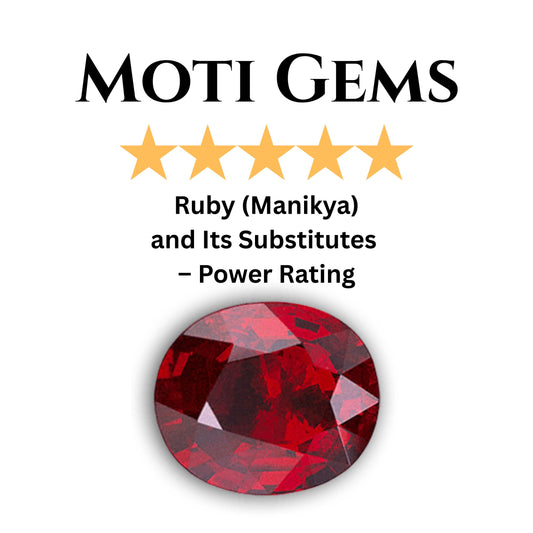 Ruby (Manikya) and Its Substitutes – Power Rating & Detailed Guide