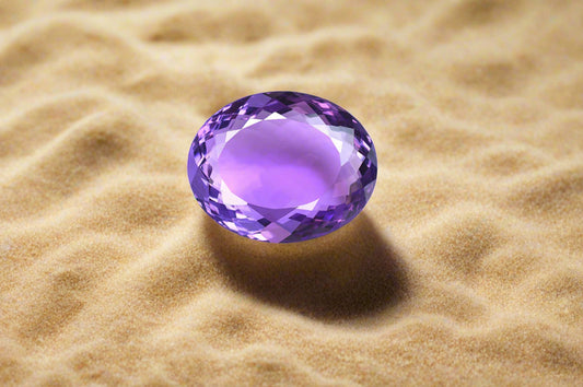 Amethyst (Zamuniya) Stone - origin Brazil -Substitute of Blue sapphire