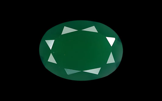 Green Onyx (Substitute of Panna/ Emerald)