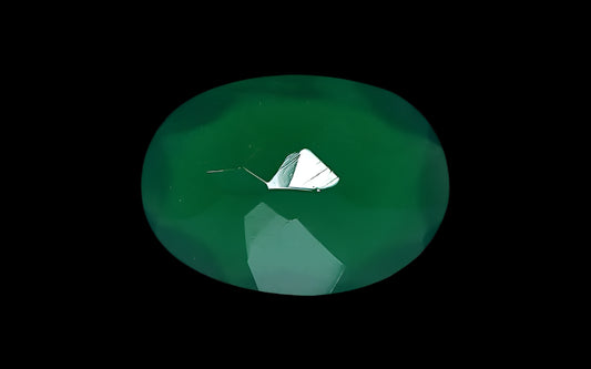 Green Onyx (Substitute of Panna/ Emerald)